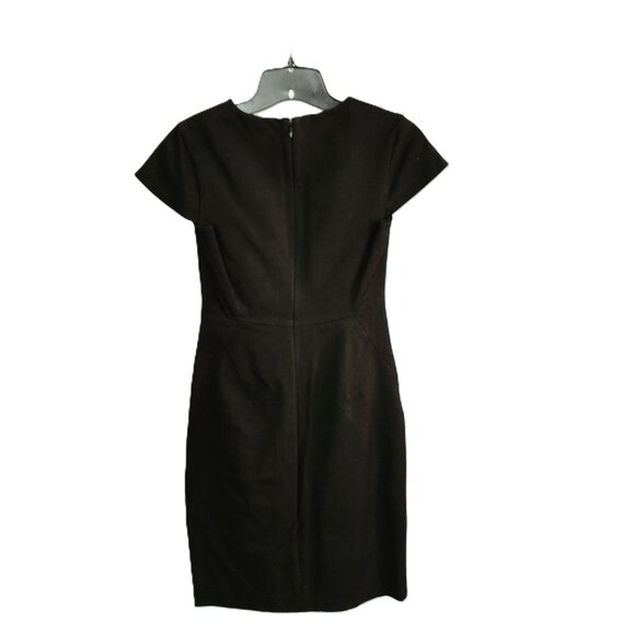 Banana Republic Women’s Black Sleeveless Split Neck Sheath Dress Size 0 NWT - Picture 7 of 8